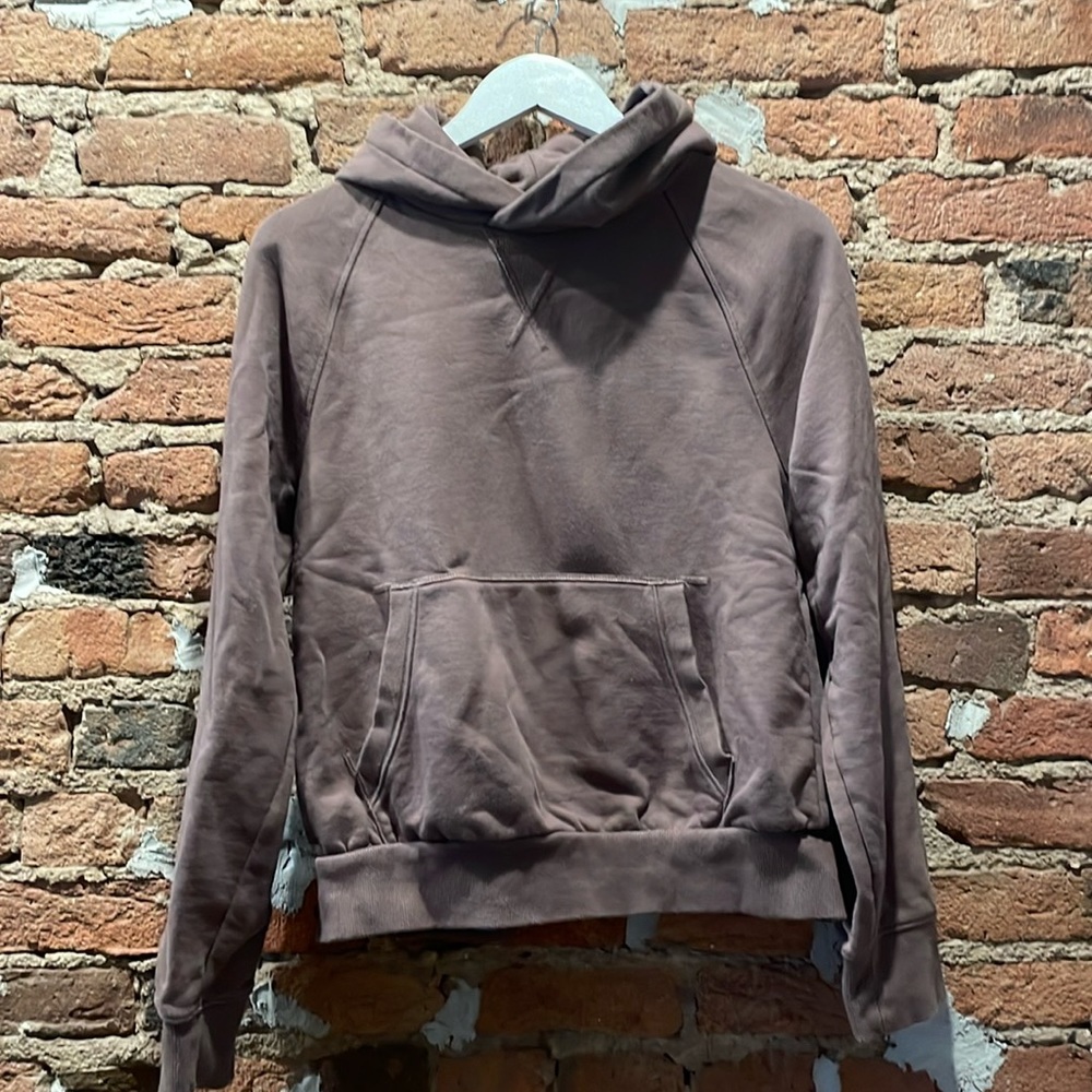 Athleta purple crop hoodie